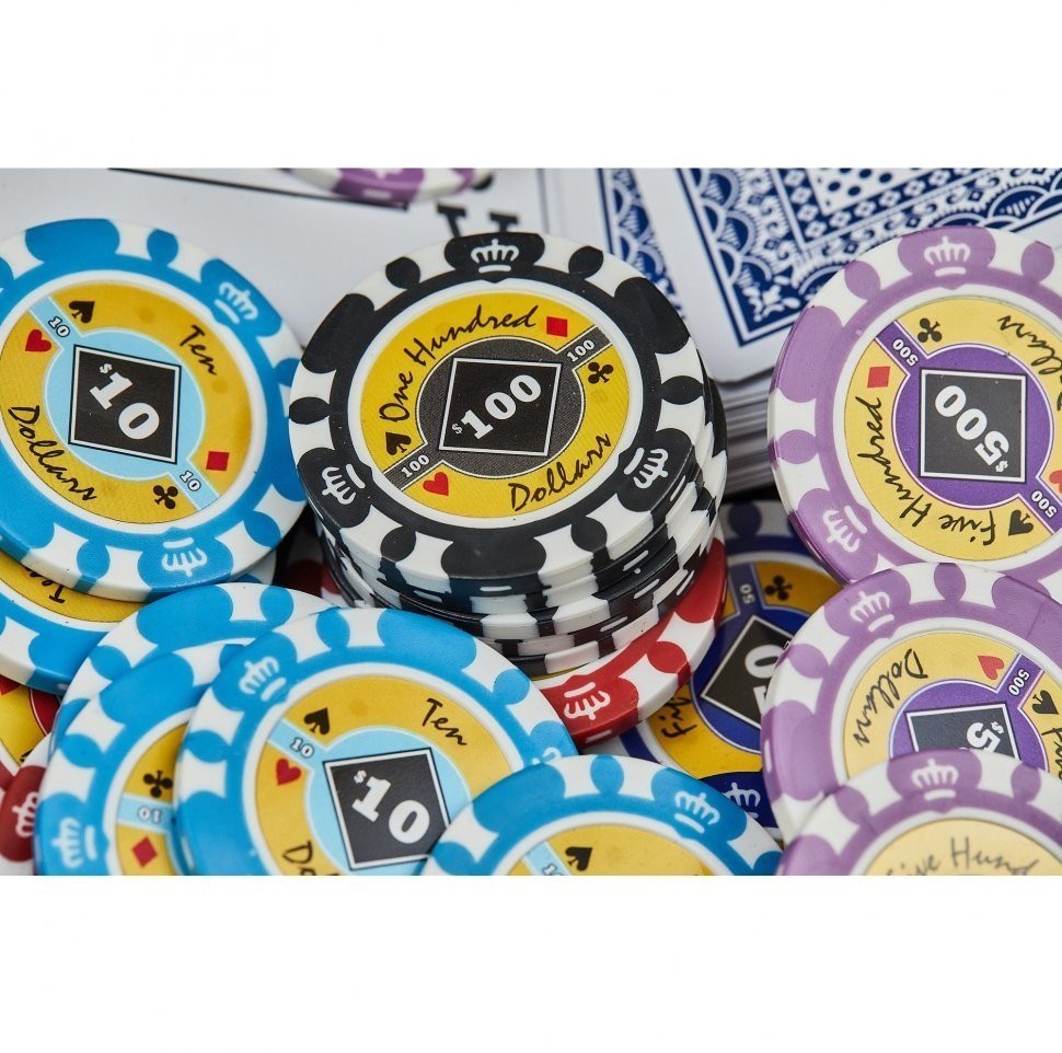 Набор для покера Crown на 1000 фишек (31308)