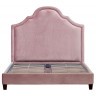 Кровать велюр розовый 191*183*10см (TT-00000749)