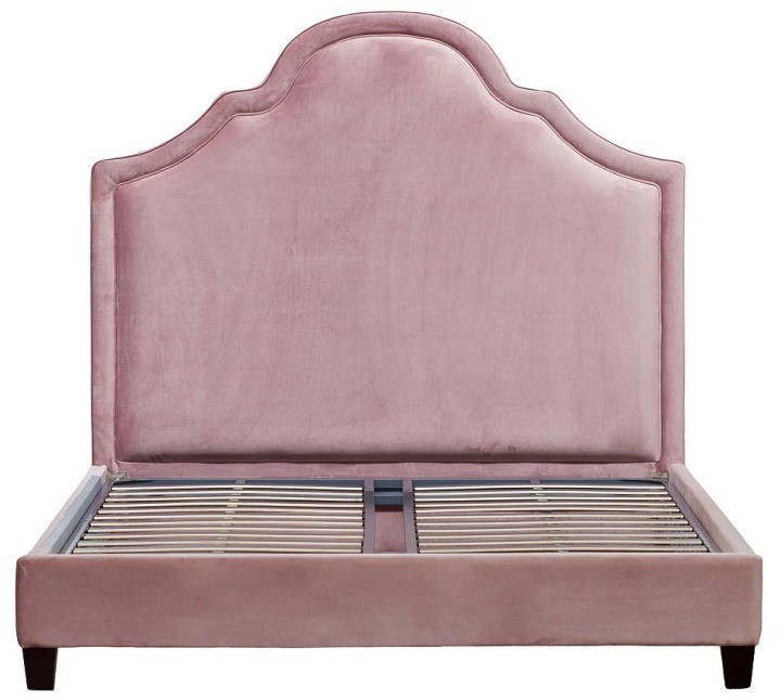 Кровать велюр розовый 191*183*10см (TT-00000749)
