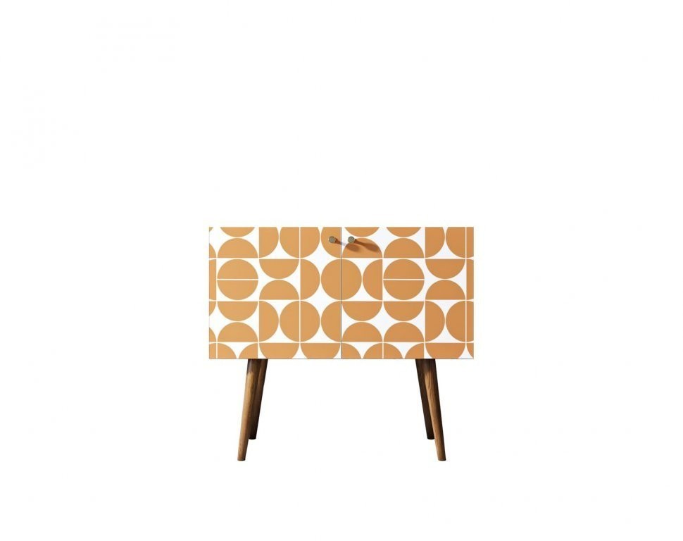 Комод на высоких ножках Berber малый принт 14 арт BB13/Print_14-ET