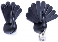 Ключница peacock, черная (74974)