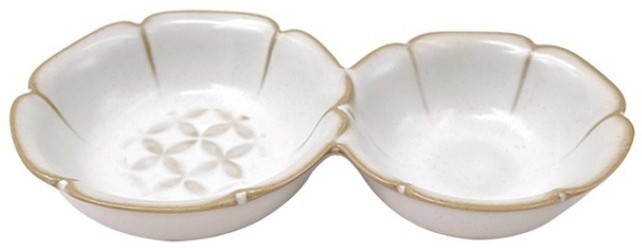 Менажница L9746-Cream, каменная керамика, ROOMERS TABLEWARE