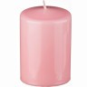 Свеча высота=10 см.диаметр=7 см.нежно-розовая Adpal (348-389)