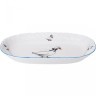 Блюдо овальное 33см рококо "гуси" мал.уп. 6шт без упак Cmielow (676-047)