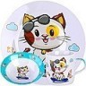 Детский набор посуды Котенок LORAINE (60407)