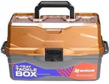 Ящик для снастей Nisus Tackle Box трехполочный золотой N-TB-3-GO (67177)