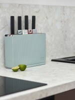 Набор из 4-х разделочных досок и 4-х ножей с держателем cut&amp;store (78696)