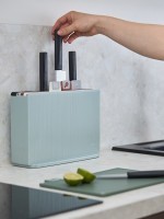 Набор из 4-х разделочных досок и 4-х ножей с держателем cut&amp;store (78696)