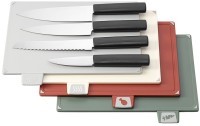 Набор из 4-х разделочных досок и 4-х ножей с держателем cut&amp;store (78696)
