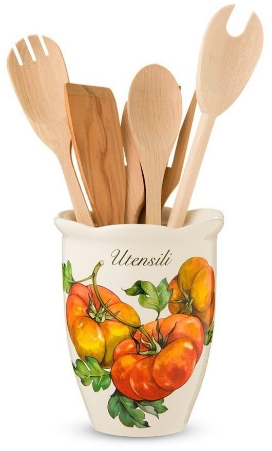 Nuova Cer Емкость для кухонных принадлежностей Mercato della Terra 15см 7372-MDT