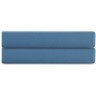Простыня на резинке из премиального сатина джинсово-синего цвета из коллекции essential, 200х200х30 (79845)