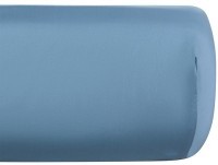 Простыня на резинке из премиального сатина джинсово-синего цвета из коллекции essential, 200х200х30 (79845)