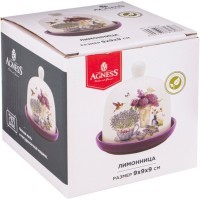 Лимонница agness &quot;лавандовая весна&quot; 9*9 см (358-1828)