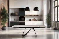 Стол обеденный раскл.керам.столешница 160(40+40)*90*76см (TT-00013587)