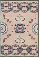 Ковер из хлопка по мотивам эвенских орнаментов из коллекции cultural heritage, 120х180 см (78515)