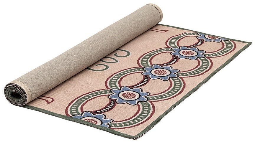 Ковер из хлопка по мотивам эвенских орнаментов из коллекции cultural heritage, 120х180 см (78515)