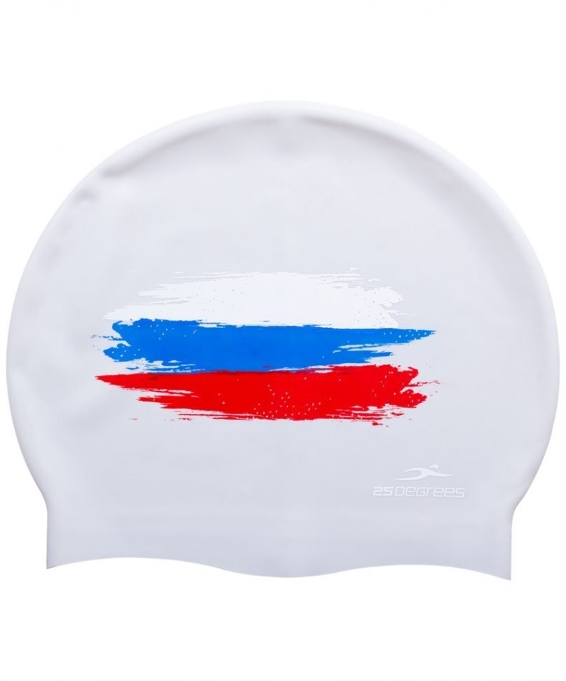 Шапочка для плавания Russia Grey, силикон (1435872)