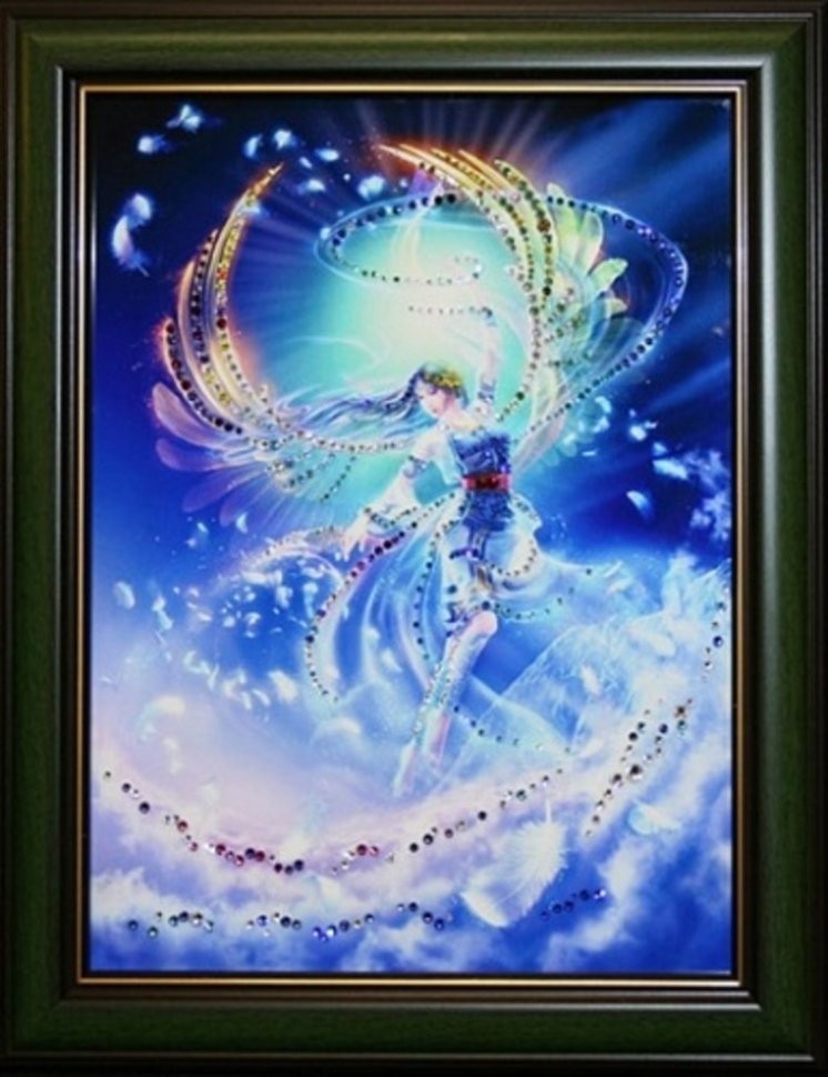 Картина Вихрь с кристаллами Swarovski (1538)