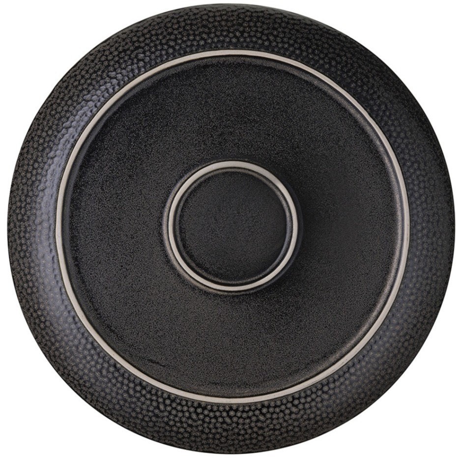 Набор обеденных тарелок dots, D26 см, черные, 2 шт. (74065)