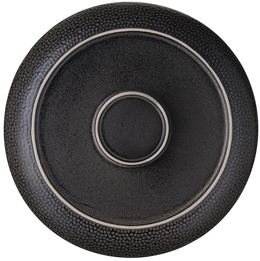 Набор обеденных тарелок dots, D26 см, черные, 2 шт. (74065)