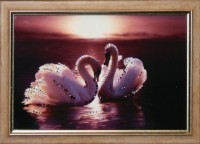 Картина На закате с кристаллами Swarovski (1593)