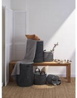 Корзина для хранения sustainable collection, D32х28 см, черная (77678)
