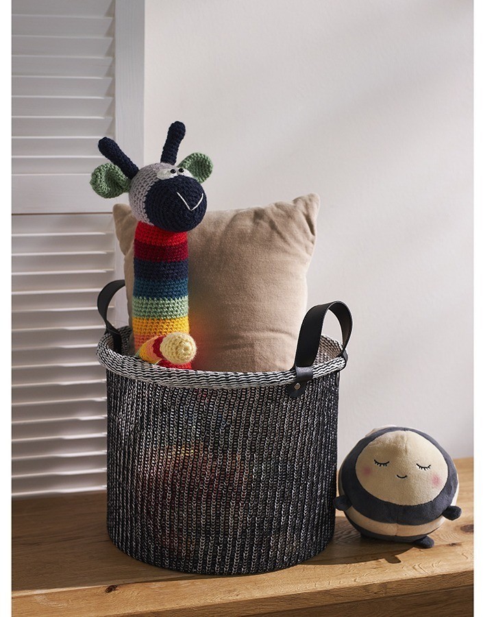Корзина для хранения sustainable collection, D32х28 см, черная (77678)