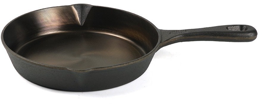 Сковорода чугунная brasen с масляной полировкой, D21 см (77853)
