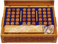 Настоящее &quot;Русское лото - Бурлаки на Волге&quot; в шкатулке из мореного ясеня (29964)