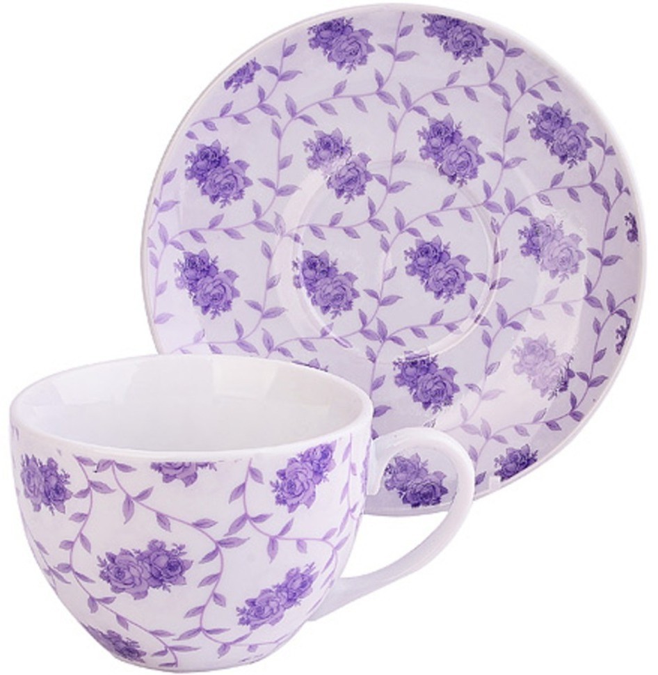 Чайный сервиз на 6 персон фарфор 12 предметов 220 мл LORAINE (25928)