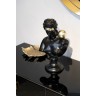 Статуэтка "Античный бюст" женский черн. 21*14*h.35см (TT-00006376)