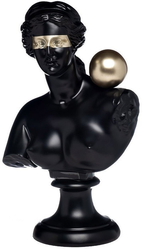 Статуэтка "Античный бюст" женский черн. 21*14*h.35см (TT-00006376)