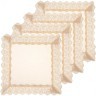 Набор салфеток из 4-х шт ,"ричард" 40х40см,100% п/э, с кружевом, шампань SANTALINO (850-880-44)