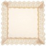 Набор салфеток из 4-х шт ,"ричард" 40х40см,100% п/э, с кружевом, шампань SANTALINO (850-880-44)
