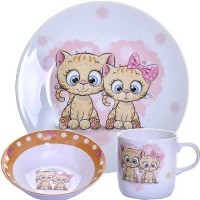 Детский набор посуды Котята LORAINE (30546)