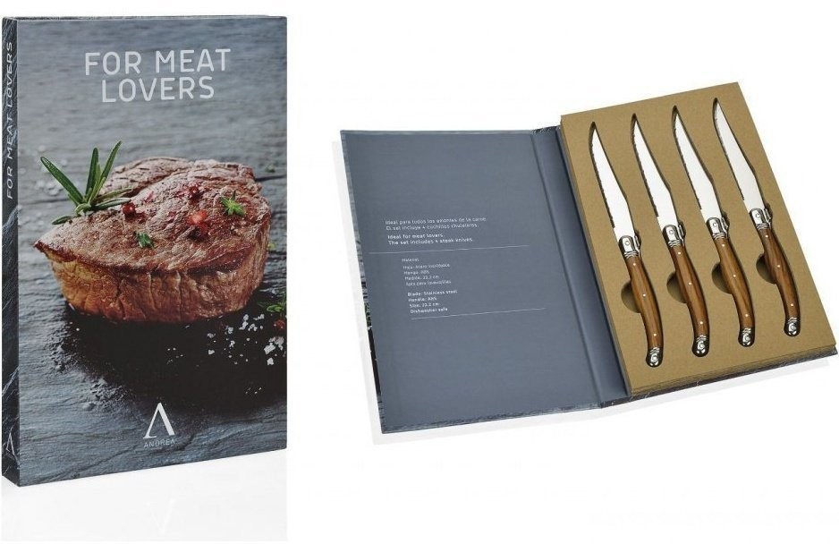 Andrea House Подарочный набор из 4 ножей для стейка CC66179