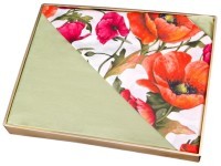 Кпб 2-х сп &quot;маки&quot; под 175х215 -1шт., пр (цвет св.зеленый) 220х250  -1шт., нав 50х70 - 2шт. х/б, сат SANTALINO (984-023)