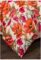 Кпб 2-х сп &quot;маки&quot; под 175х215 -1шт., пр (цвет св.зеленый) 220х250  -1шт., нав 50х70 - 2шт. х/б, сат SANTALINO (984-023)