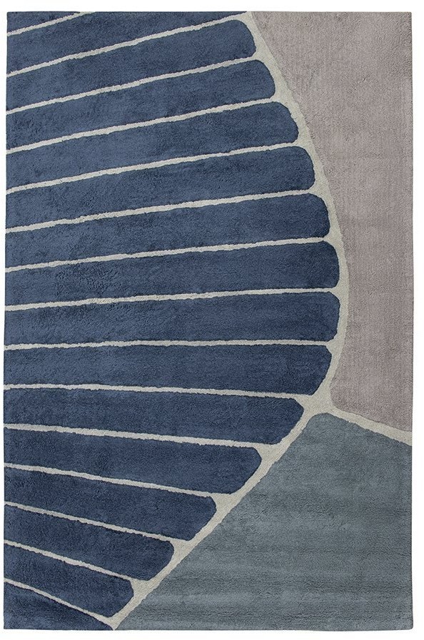 Ковер из хлопка с рисунком tea plantation серого цвета из коллекции terra, 200х300 см (74503)