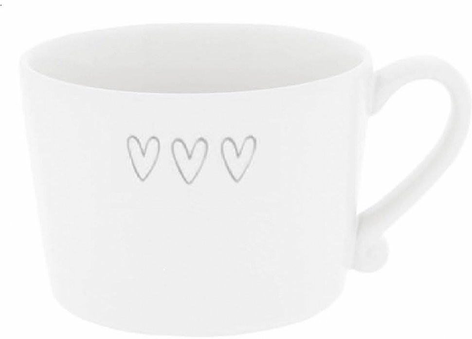 Bastion Collections Кружка White 3 Нearts Grey RJ/CUP 001 GR