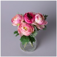 Букет искусственных цветов в круглой вазе высота= 16см Lefard (287-552)