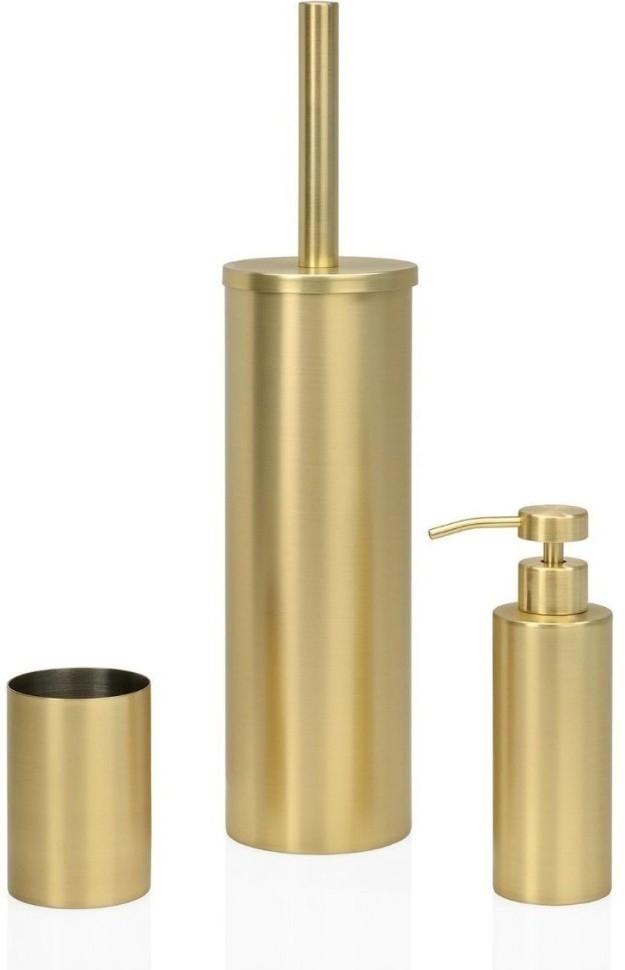 Andrea House Стакан для зубных щеток Golden Matte BA19033