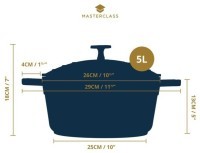 Кастрюля из литого аллюминия CREAM 5 л MC MCMCRD28CRE