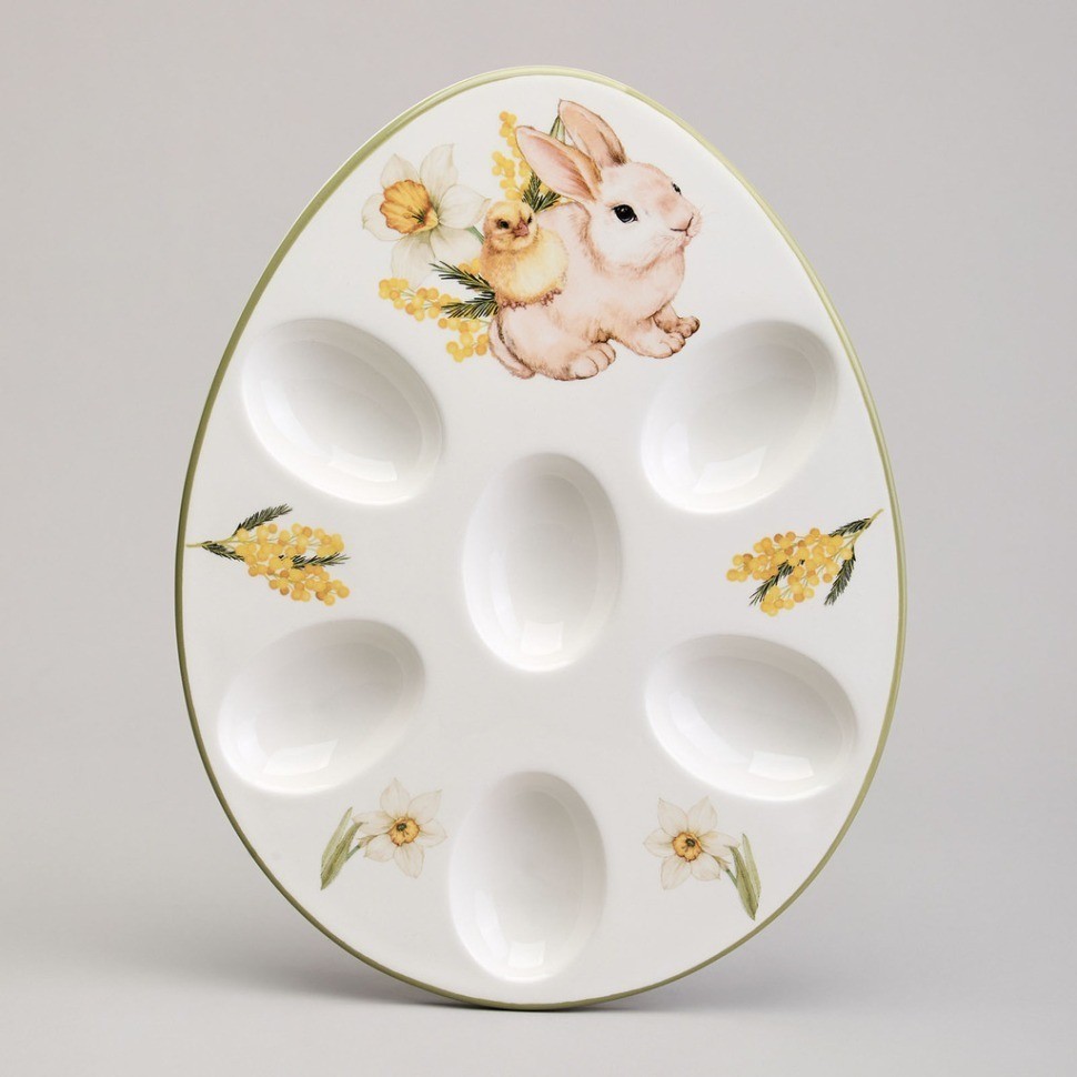 Блюдо для 6 яиц agness "sunday" 26*20*2.5 см (358-2313)