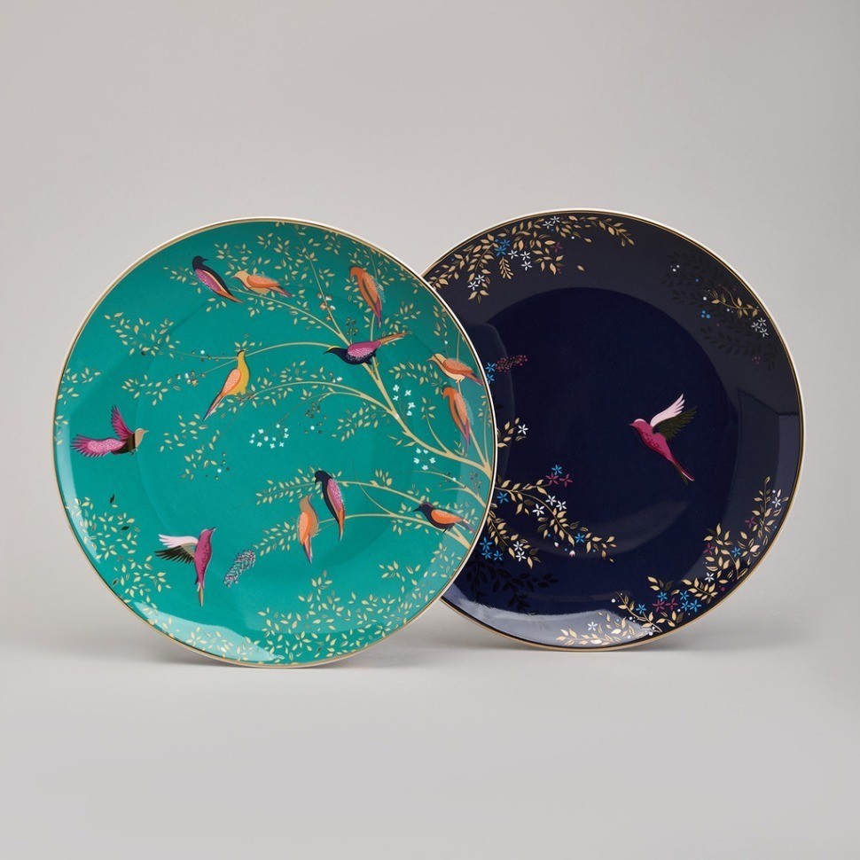 Набор тарелок закусочных lefard "golden birds" 2 шт. 20*2 см (419-119)