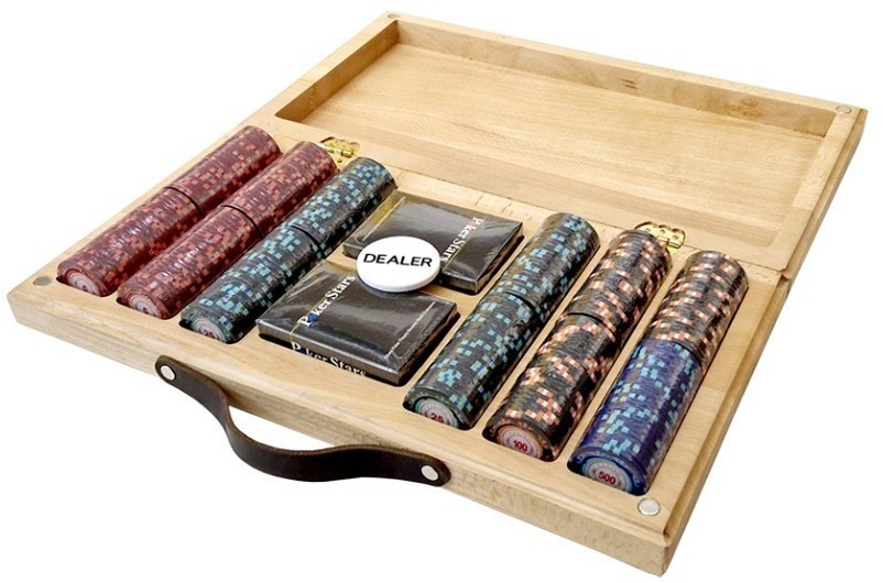 Набор для покера Casino Royale на 300 фишек в кейсе из бука, Partida (64498)
