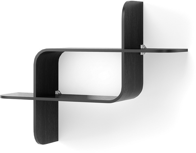 Полка настенная montage, черная (78717)