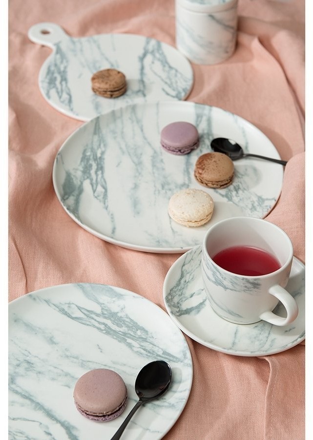 Набор чайных пар marble, 250 мл, 2 шт. (72378)