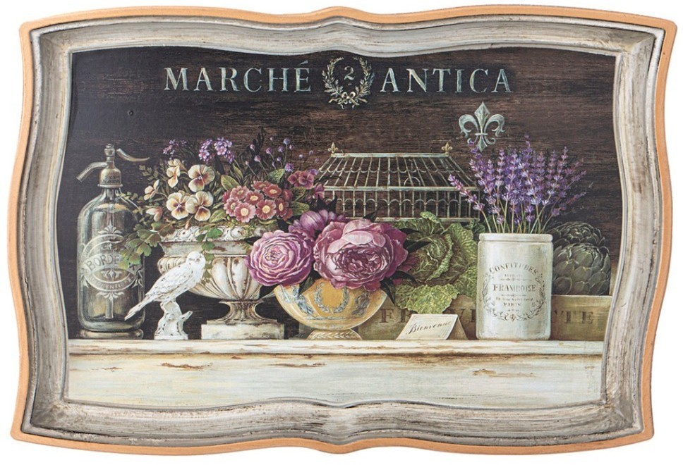 Поднос коллекция "старинный прованс" 34*25 см Lefard (106-618)