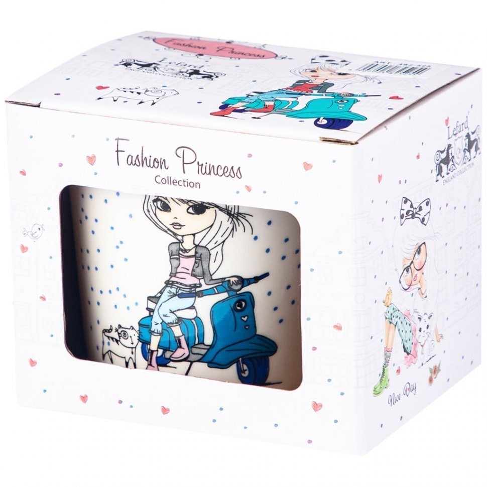Кружка lefard "fashion princess" 350мл 12,5*9,2*9,5см (482-525)